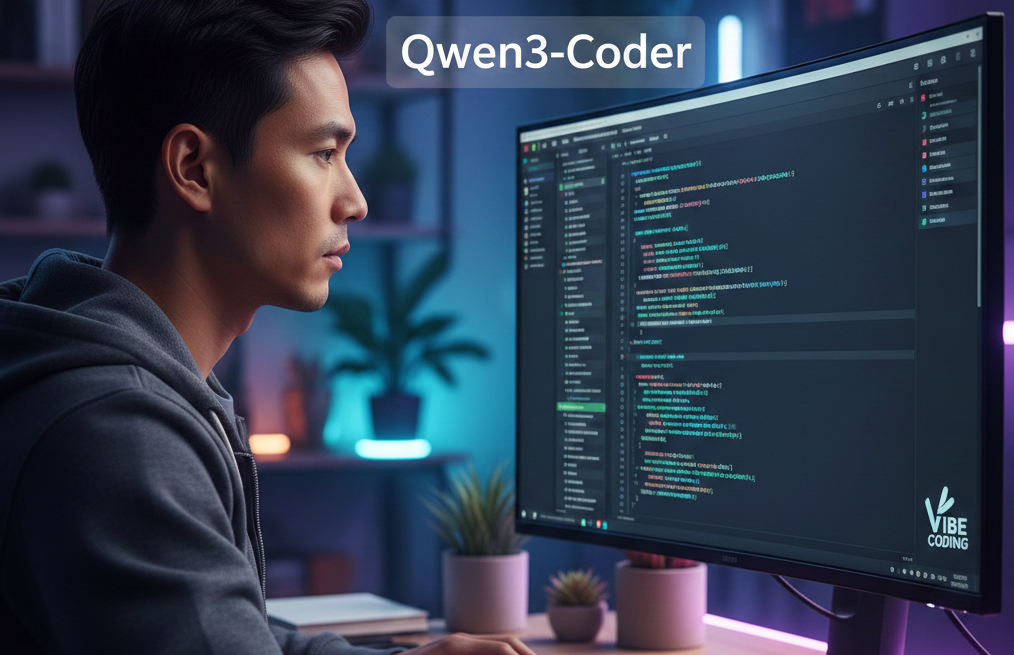 High-Performance Vibe Coding on a Budget: Implementing Qwen3-Coder via Ollama