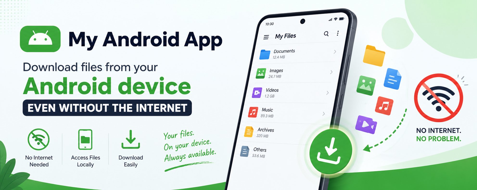 Download Android Files Without Internet