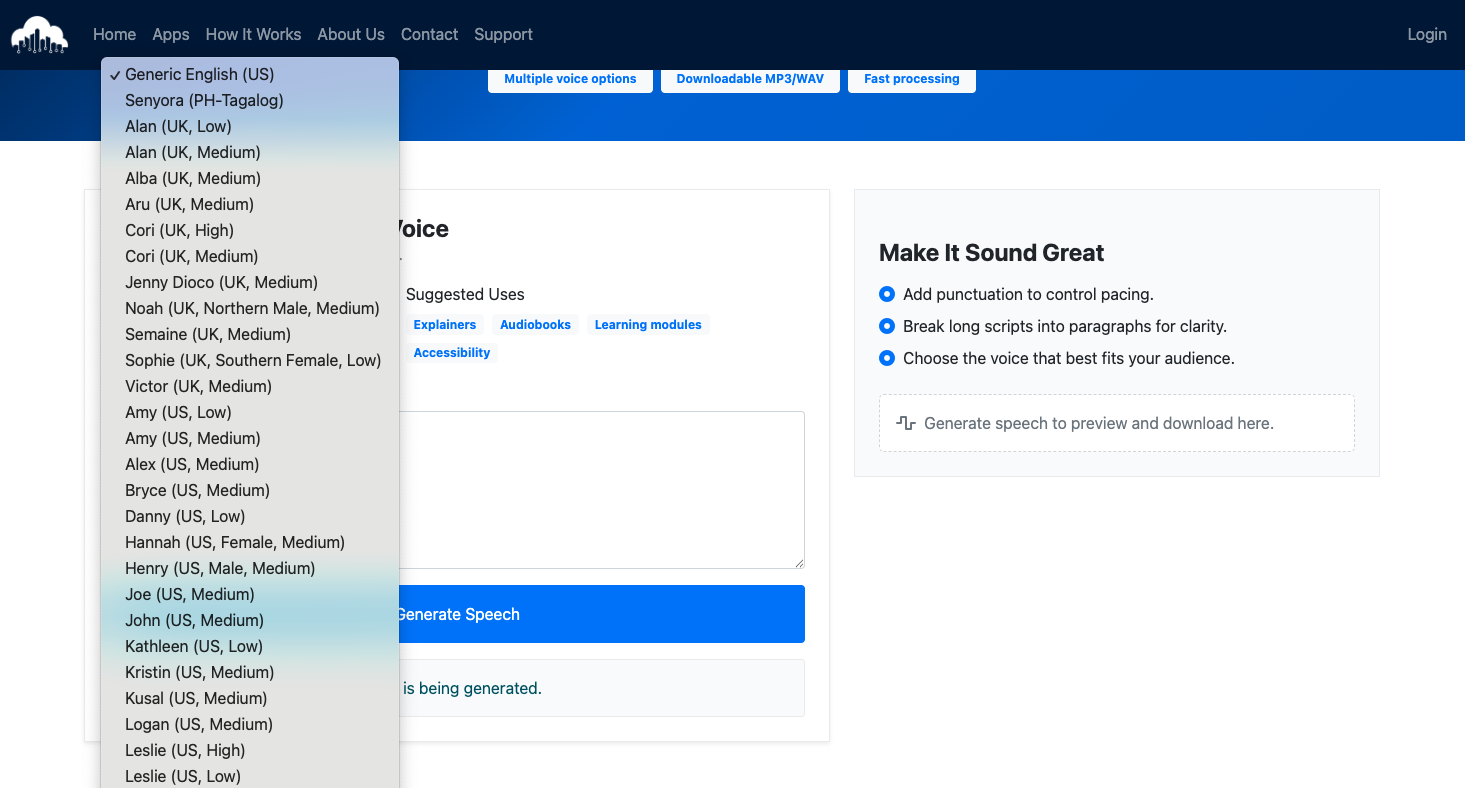 More Voices Are Now Available in Text to Speech